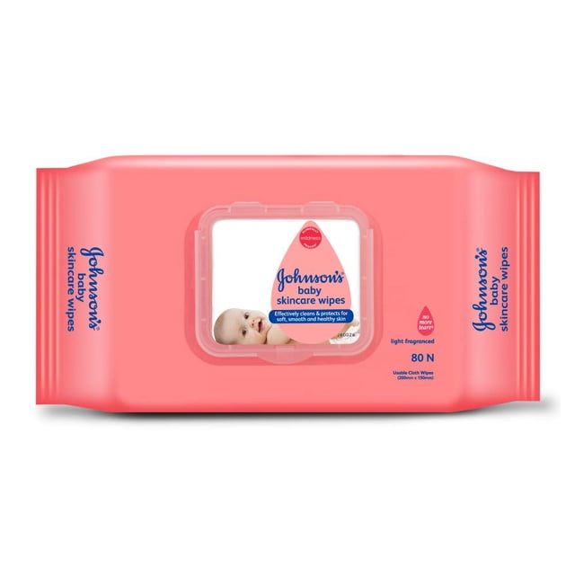 Toallitas para el Cuidado de la Piel del Bebé Johnson & Johnson – 72 Unidades