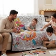thumbnail image 4 of A DIY Coloring Mat With 25 Markers An Interesting Coloring Mat Set Creating Blankets For Adults Custom Art Activity Home Decoration (happy Doodling), 4 of 4