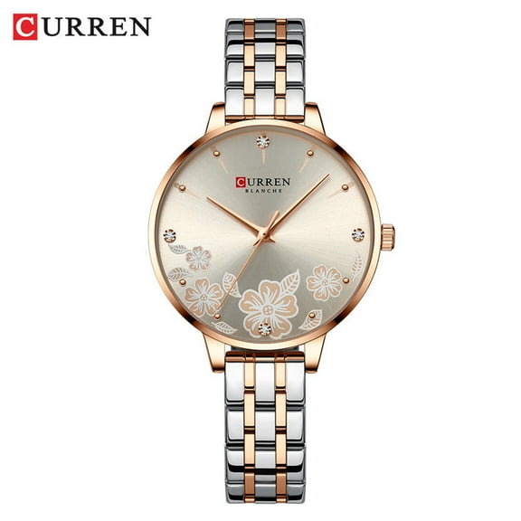 Curren 9068 Steel Belt New Small Dial Small Women's Personalized Watch Calendar Sports Watch
