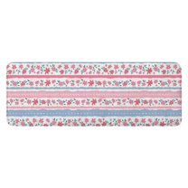 Pioneer Flower Floral Print Pattern Kitchen Rug Mat,Kitchen Runner Rugs Non Skid Washable,Decorative Kitchen Floor Mats for Kitchen,Sink,Laundry,17"x47.2"