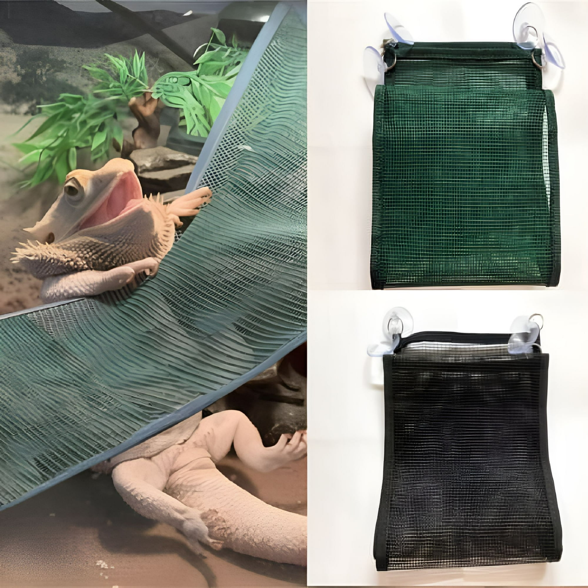ACDANC Reptile Lizard Lounger Hammock with Hangers and Suction Hanger for Bearded Dragons Geckos Hamsters and All Small Pets Bearded Dragon Hammock
