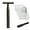 Gunmetal, variant on Manual Safety Razor - Long Handle Traditional Shaving Razor, Matte Black (Includes 10 Blades)