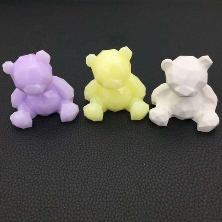 3D Cute Little Bear Silicone Mold, Silicone Teady Bear Epoxy Resin