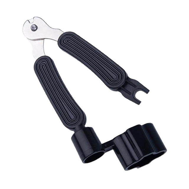 MERIGLARE 3 in 1 Guitar String Winder Bridge Pin Puller, Luthier Tool Lightweight Portable Black