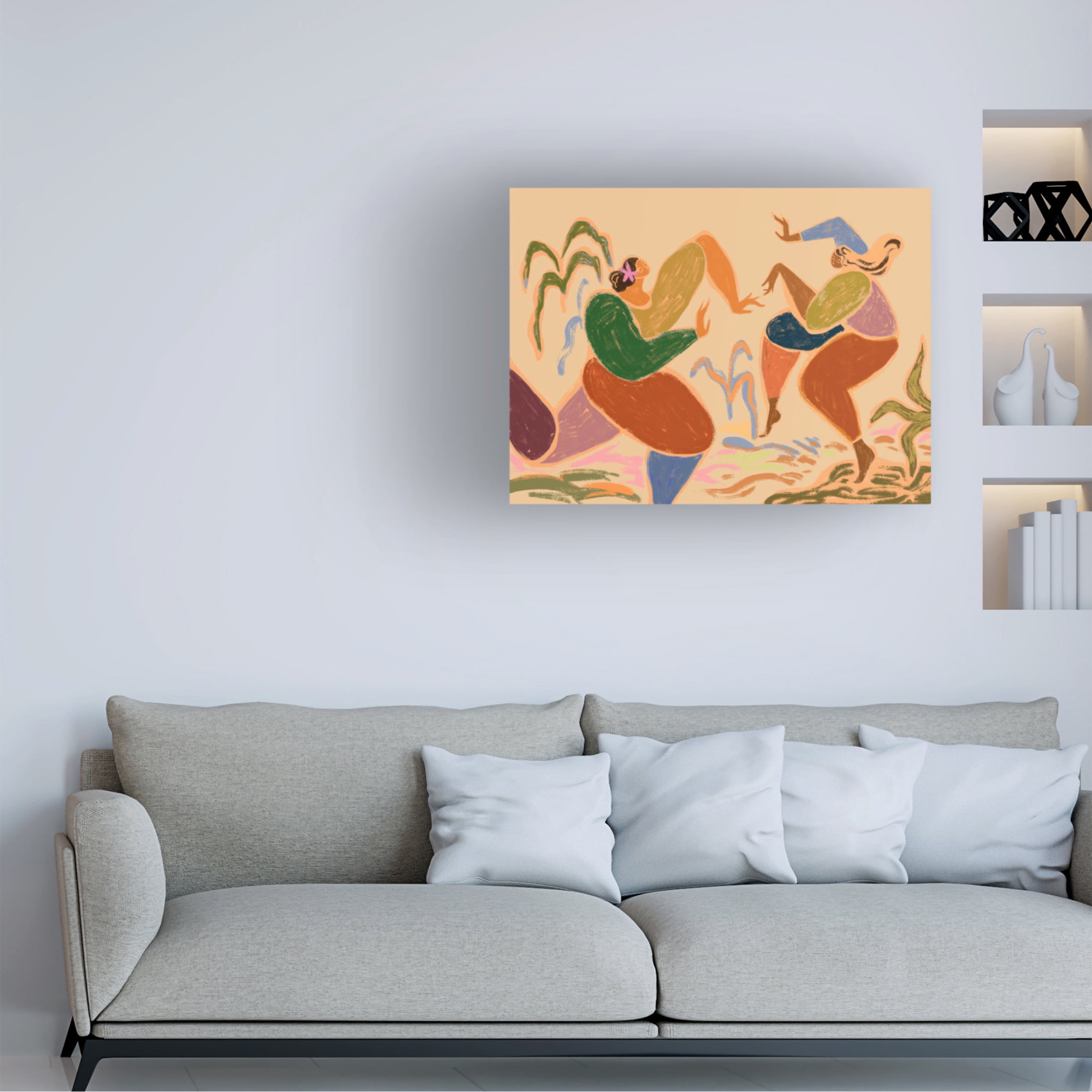 Trademark Fine Art Arty Guava  Sisters of the Rhythm Canvas Wall Art