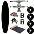 thumbnail image 1 of Moose Longboard Complet 9 Pouces x 40 Pouces Kicktail Trempé Noir, 1 of 5