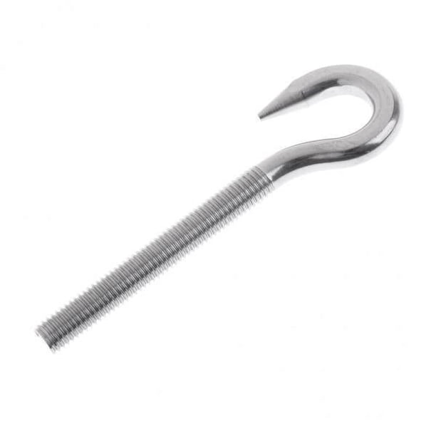 3x Gancho marino de acero inoxidable 304, perno de ojo, tornillo roscado, piezas para embarcaciones M8 6 piezas