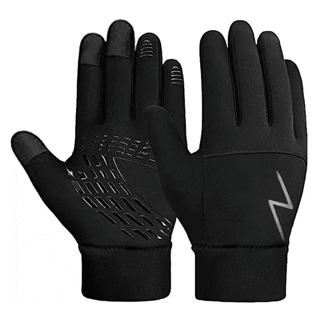 Guantes con forro suave y cálido para niños, guantes de invierno con parte trasera, pantalla táctil resistente al agua