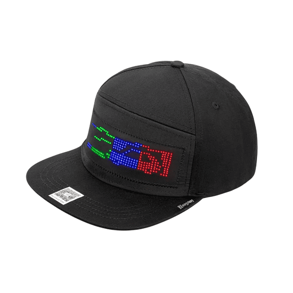 Gorra Bloosom De Desplazamiento Fuente De Pantalla Led Negro