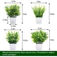 thumbnail image 3 of Muchenggift Mini Potted Plants 10.2” Artificial Greenery Plant(4 Count), 3 of 4
