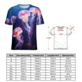 thumbnail image 2 of Jellyfish Ocean Style Women's T-Shirt Short Sleeve T Shirts Tops Tee Ladies Loose T, 2 of 6