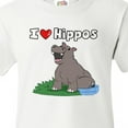 thumbnail image 4 of Inktastic I Love Hippos Youth T-Shirt, 4 of 5