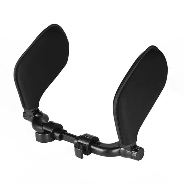 Almohada ergonómica para reposacabezas de auto, soporte óptimo para cabeza y cuello, ideal para viajes largos. Disponible en negro, gris, café y beige. Incluye accesorios de montaje.