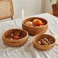 thumbnail image 4 of Cesta de almacenamiento con bordes ondulados, multiusos, for fruteros, organizador de aperitivos, decoración de mesa for el comedor., 4 of 7