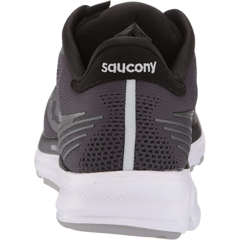 Saucony Men's Ride 14 Running Shoe, CHARCOAL/BLACK, 8.5 Medium