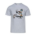 thumbnail image 1 of T-Shirt à Manches Courtes Rituel Tribal du Désert pour Hommes - Gris Chiné - 3TG, 1 of 1