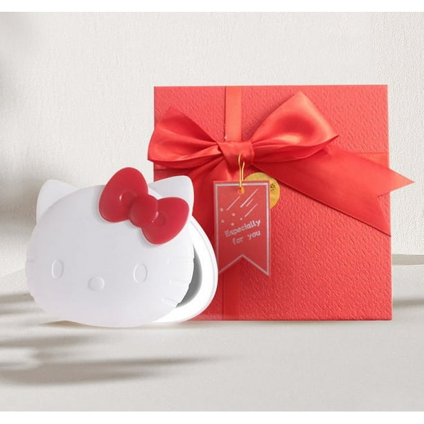 Hello Kitty Smart Mirror Luz LED Pantalla táctil Espejo de maquillaje Espejo de luz de bolsillo