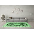 thumbnail image 3 of Ahgly Company Indoor Rectangle Medallion Emerald Green Traditional Area Rugs, 7' x 10', 3 of 4