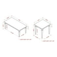 thumbnail image 6 of Bowery Hill Wood 3-Piece Coffee Table Set in Antique White Finish, 6 of 6