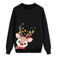 thumbnail image 1 of Pyjama de Noël Décontracté pour Femmes Manches Longues Chandail en Molleton Léger Imprimé, 1 of 4