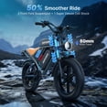 thumbnail image 2 of DEEPOWER Electric Bike for Adults, 750W Motor, 28MPH Electric Bike, 48V 60Ah Battery, 70-160 Miles Range, 20" Fat Tire Ebike, Dual Suspension, UL 2849 Certified, 2 of 7