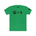thumbnail image 2 of Peace over Money Men's Cotton Crew Tee, 2 of 16
