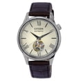 thumbnail image 1 of Citizen Calf Leather Strap Open Heart Ivory Dial Automatic NH9130-17A Men's Watch, 1 of 1