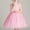 Pink, variant on Girls Luxury Pageant Tutu Dress 2-14 Years Sleeveless Round Neck Fluffy Tulle Long Dress Elegant Princess Gown for Wedding Party Host Stage Show and Formal Evening Events Light Blue