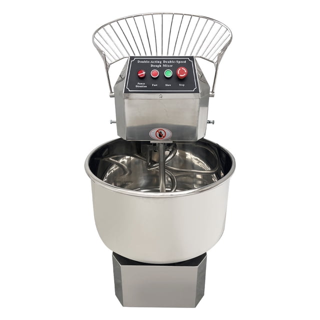 Mélangeur de Pâte Commercial à Double Action à Double Vitesse de 50 L en Acier Inoxydable 110 V