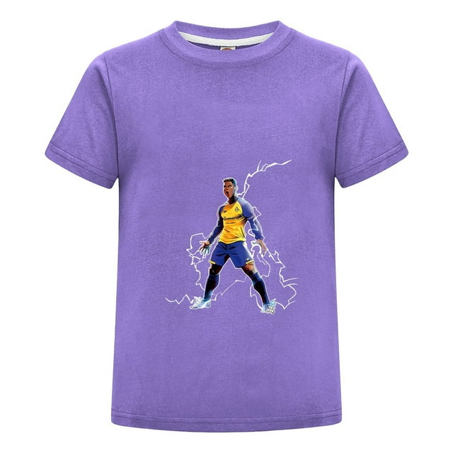Camiseta Cristiano Ronaldo para Niño con Estilo Playera Manga Corta