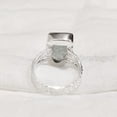 thumbnail image 6 of Natural Aquamarine Ring, Rough Aquamarine Gemstone Ring, March Birthstone, Doted Band, 925 Sterling Silver, Womens Ring, Christmas, Thanksgiving, Handmade, Statement Jewelry, Raw Gemstone Jewelry, 6 of 6