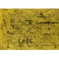 thumbnail image 1 of Ahgly Company Machine Washable Indoor Rectangle Oriental Yellow Industrial Area Rugs, 7' x 9', 1 of 4