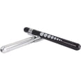 thumbnail image 4 of MedITAC Titanium Bonded Shears, 7.25-Inch Bent Scissors with 2-Pack LED Pen Light (Black & Silver), 4 of 5