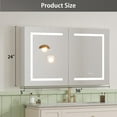 ICEELF Medicine with LED Mirror for Bathroom, 36''x24