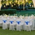thumbnail image 4 of Virelaxpo 15-Pack No-Tie Bow Chair Straps for Wedding and Banquet Decorations - Easy Clip-On Design Chair Covers in Various Colors for Party Events, 4 of 6