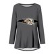thumbnail image 4 of Blusa de manga larga con cuello redondo para mujer, camisetas informales con estampado de animales Pompotops  FGAJ741, 4 of 5