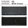 thumbnail image 1 of US New keyboard For HP FOR probook 4520 4520S 4525S 4525 Black English Laptop Keyboard with Frame Without screw post US With Frame, 1 of 5