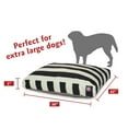 thumbnail image 3 of Majestic Pet | Vertical Stripe Rectangle Pet Bed For Dogs, Removable Cover, Black, Extra Large, 3 of 5