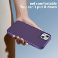 thumbnail image 4 of Allytechgroup Slim Carbon Fiber Texture Phone Case for Apple iPhone 15, Shockproof Soft TPU Bumper, Raised Edge Camera and Screen Protection, Lightweight Anti-Slip Cover, Purple, 4 of 8