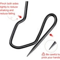 thumbnail image 2 of 58 Pack Metal Curtain Hooks Pin-On Drapery Hooks 1.2 by 1 Inch for Window,Door,Shower Curtain(Black), 2 of 6