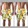 thumbnail image 3 of luoweisi Men's Beach Shorts Quick Dry Swim Trunks with Mesh Lining Pear XL, 3 of 5
