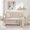Beige, variant on 57 Inch Double Sofa, Modern Storage Couch, 2 Seater with Built-in Storage, Easy Assembly, Living Room Apartment Home Office, Gray