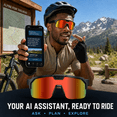 thumbnail image 3 of Genxenon Cycling Glasses with Camera with 1200p Stabilized Sport Pov,8mp Photos,Anti-Shake,Powered By ChatGPT,4gb+Wifi-4+290mAh,Orange Sport Lenses,Shield Wrap‑Around Sport Unisex, 3 of 10