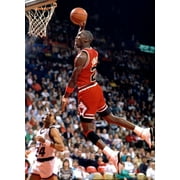 Michael Jordan Famous Foul Line Dunk Sports Poster Print 12x18 inches Print frameless art gift 30 x 46 cm
