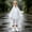 White, variant on Kids Reusable Rain Poncho Girls Waterproof Lightweight EVA Cape Raincoat with Hood and Side Snaps for Theme Park School Travel Emergency Rain Gear