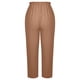 thumbnail image 5 of ICHUANYI Clearance Fashion Women Summer Casual Loose Cotton And Linen Pocket Solid Capris Pants(Khaki, S) ICHUANYI WER2023080905186, 5 of 7
