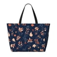 thumbnail image 2 of KdxioAutumn Leaves With Blue for Beach Bag for Women Large Beach Tote Bag Waterproof Sandproof Swim Bag with Zipper Pockets Beach Vacation Travel, 2 of 7