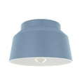 thumbnail image 2 of Hunter - Cranbrook 1-light Indigo Blue, Medium Size Flush Mount Light, Dimmable, Modern Style, Bell Shaped, for Bedrooms, Dining, Living Rooms - 19173, 2 of 7