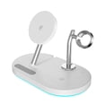 thumbnail image 2 of Cargador inalámbrico magnético plegable vertical de 15 W y 3 en 1 para teléfono móvil/auriculares con soporte de carga inalámbrica para reloj., 2 of 6