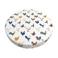 thumbnail image 1 of Balery Various Rooster Fundas de asiento para taburete de bar redondo de tela de terciopelo ajustables que protegen de arañazos y manchas para sillas de 14 a 17 pulgadas.-13 inch, 1 of 7